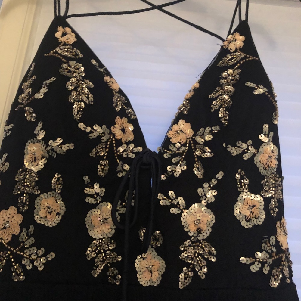 Aidan Mattox Navy Gown
